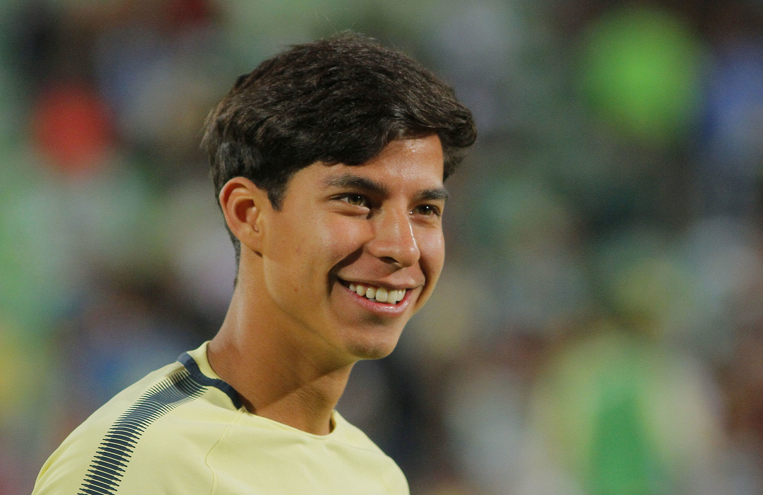 Diego Lainez during a match